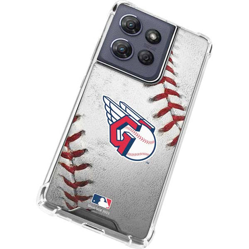 MLB Cleveland Guardians Game Ball Moto G Power 5G (2025) Clear Case
