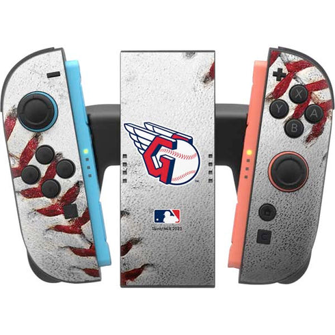 MLB Cleveland Guardians Game Ball Nintendo Switch 2 (2025) Joy-Con Controller Skin