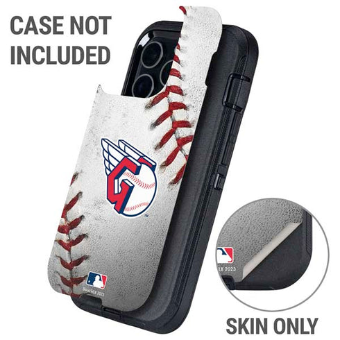 MLB Cleveland Guardians Game Ball Otterbox Defender iPhone Skin