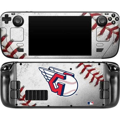 MLB Cleveland Guardians Game Ball Steam Deck Handheld Gaming Computer OLED Skin