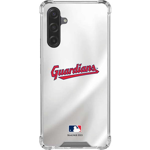 MLB Cleveland Guardians Home Jersey Galaxy A17 Clear Case