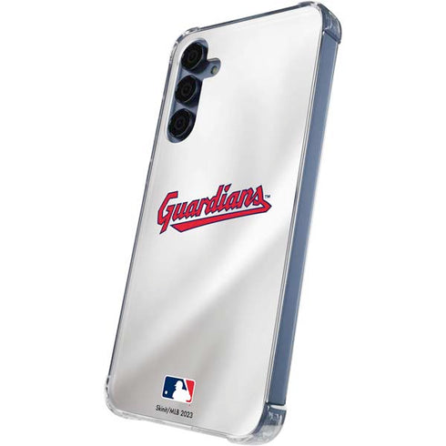 MLB Cleveland Guardians Home Jersey Galaxy A35 5G Clear Case
