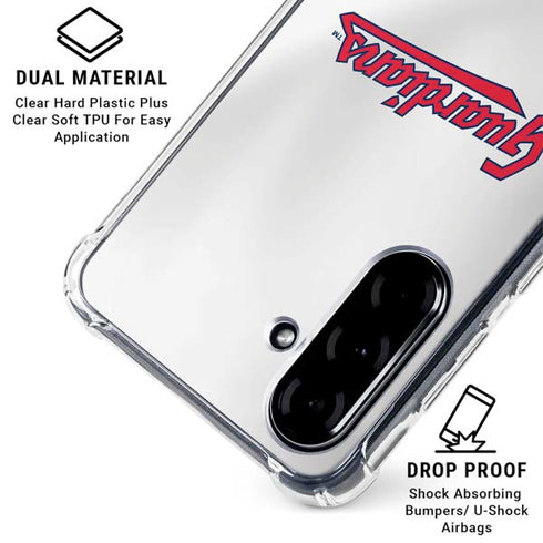 MLB Cleveland Guardians Home Jersey Galaxy A36 5G Clear Case