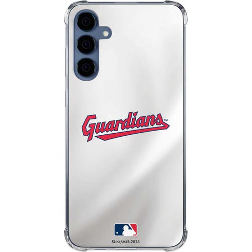 MLB Cleveland Guardians Home Jersey Galaxy A55 5G Clear Case