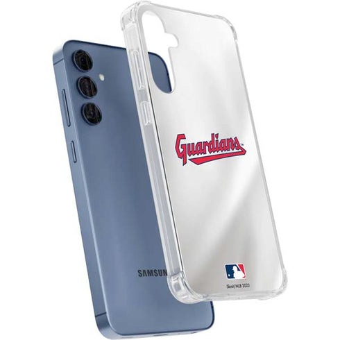 MLB Cleveland Guardians Home Jersey Galaxy A55 5G Clear Case