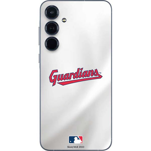 MLB Cleveland Guardians Home Jersey Galaxy A55 5G Skin
