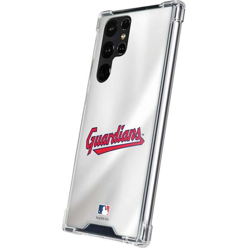 MLB Cleveland Guardians Home Jersey Galaxy S23 Ultra Clear Case