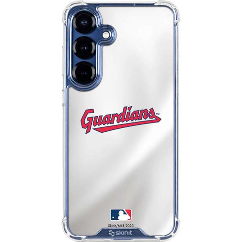 MLB Cleveland Guardians Home Jersey Galaxy S25 Clear Case