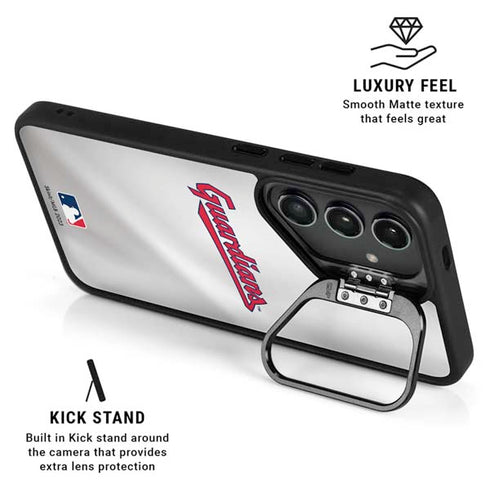 MLB Cleveland Guardians Home Jersey Galaxy S25 FE Kickstand Case