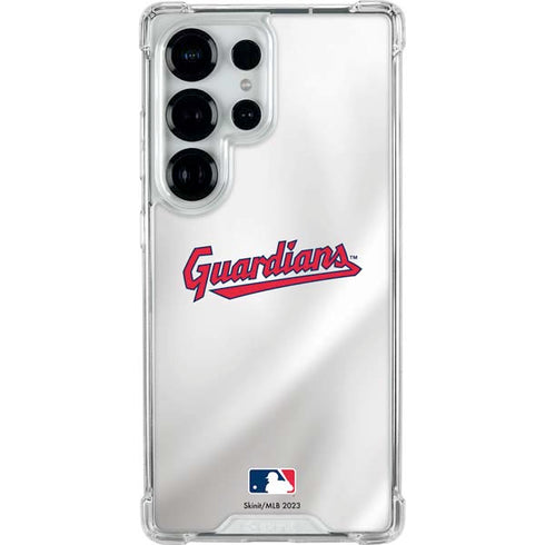 MLB Cleveland Guardians Home Jersey Galaxy S26 Ultra Clear Case
