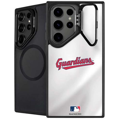 MLB Cleveland Guardians Home Jersey Galaxy S26 Ultra Kickstand Case