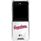 MLB Cleveland Guardians Home Jersey Galaxy Z Flip6 Clear Case