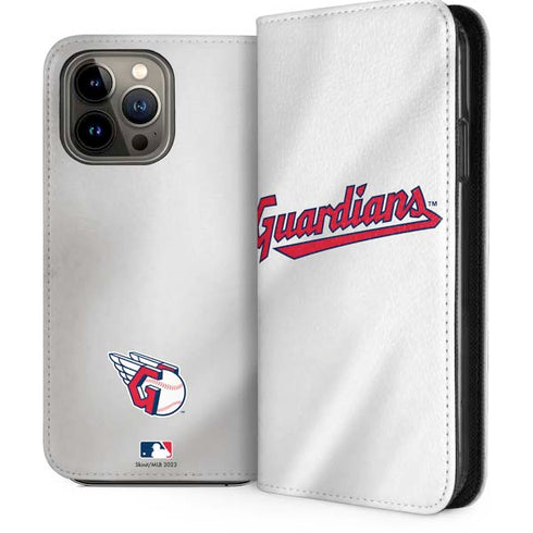 MLB Cleveland Guardians Home Jersey iPhone 14 Pro Max Folio Case