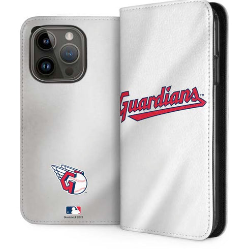 MLB Cleveland Guardians Home Jersey iPhone 15 Pro Folio Case