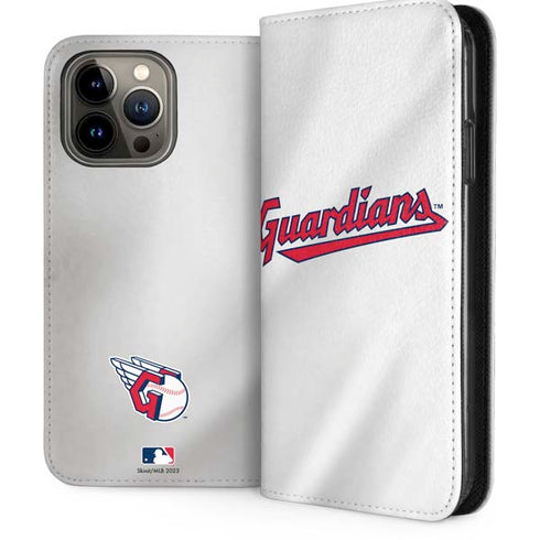 MLB Cleveland Guardians Home Jersey iPhone 15 Pro Max Folio Case