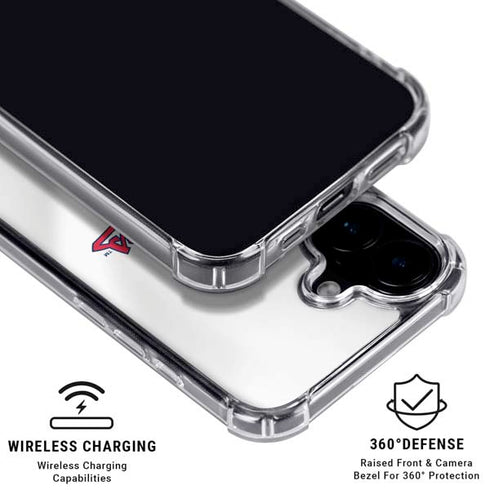 MLB Cleveland Guardians Home Jersey iPhone 16 Clear Case