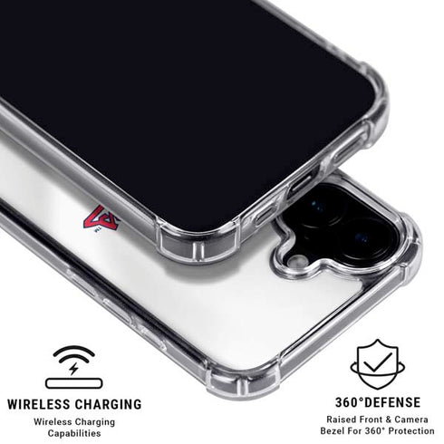 MLB Cleveland Guardians Home Jersey iPhone 16 Plus Clear Case