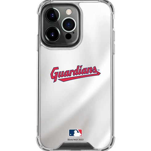 MLB Cleveland Guardians Home Jersey iPhone 16 Pro Max Clear Case