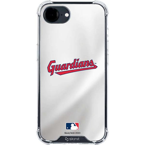 MLB Cleveland Guardians Home Jersey iPhone 16e Clear Case