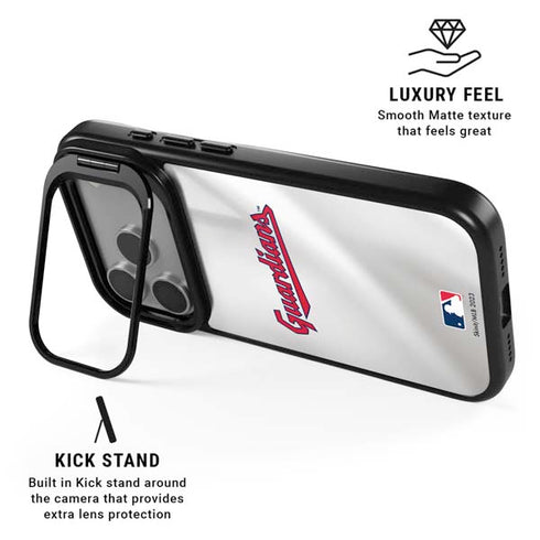 MLB Cleveland Guardians Home Jersey iPhone 17 Pro Kickstand Case