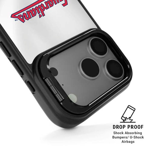 MLB Cleveland Guardians Home Jersey iPhone 17 Pro Kickstand Case
