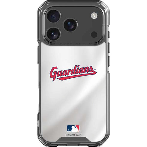 MLB Cleveland Guardians Home Jersey iPhone 18 Pro Clear Case