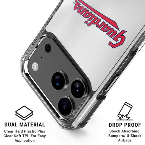 MLB Cleveland Guardians Home Jersey iPhone 18 Pro Clear Case