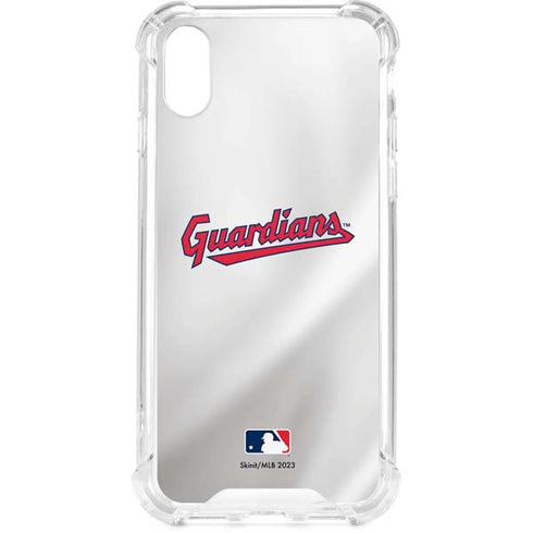 MLB Cleveland Guardians Home Jersey iPhone XS Clear Case