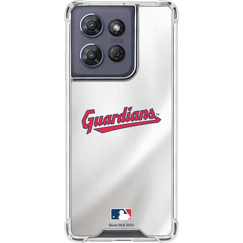 MLB Cleveland Guardians Home Jersey Moto G 5G (2025) Clear Case