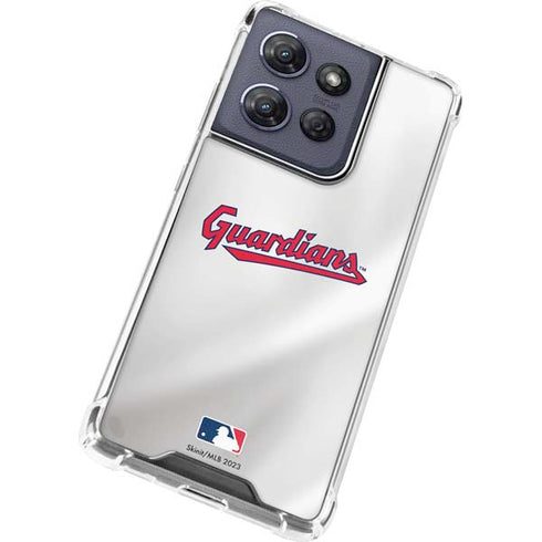 MLB Cleveland Guardians Home Jersey Moto G 5G (2025) Clear Case