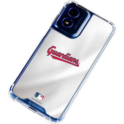 MLB Cleveland Guardians Home Jersey Moto G 5G (2024) Clear Case