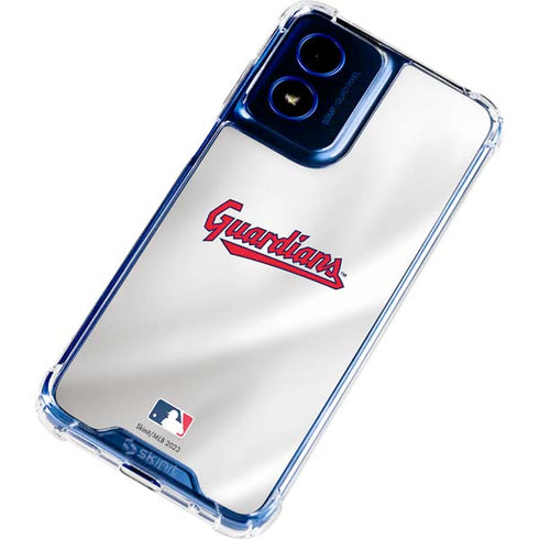 MLB Cleveland Guardians Home Jersey Moto G Play 4G (2024) Clear Case