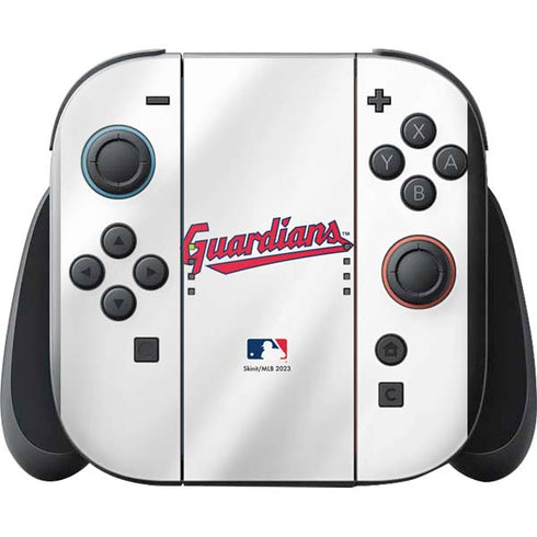 MLB Cleveland Guardians Home Jersey Nintendo Switch 2 (2025) with Joy-Con Skin