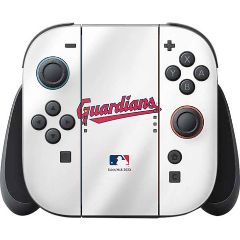 MLB Cleveland Guardians Home Jersey Nintendo Switch 2 (2025) Joy-Con Controller Skin
