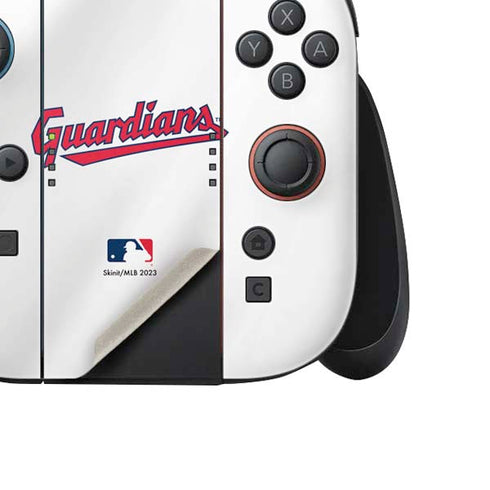 MLB Cleveland Guardians Home Jersey Nintendo Switch 2 (2025) Joy-Con Controller Skin