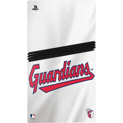 MLB Cleveland Guardians Home Jersey PS5 Pro Console Skin