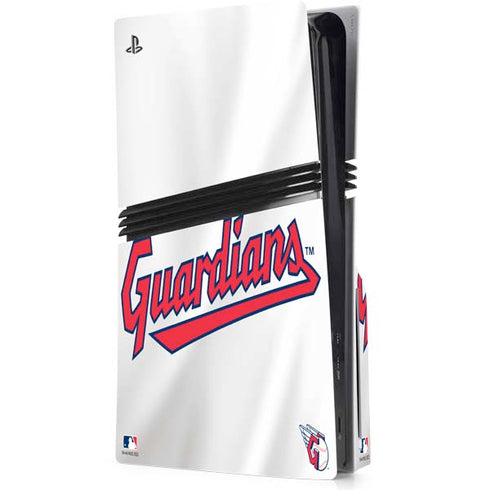 MLB Cleveland Guardians Home Jersey PS5 Pro Disk Console Skin