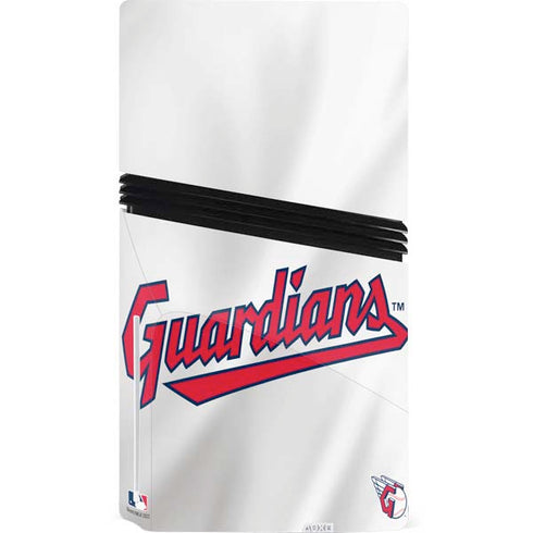 MLB Cleveland Guardians Home Jersey PS5 Pro Disk Console Skin