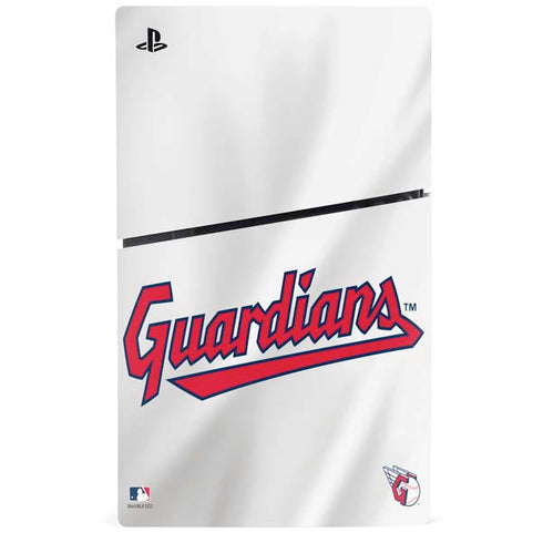 MLB Cleveland Guardians Home Jersey PS5 Slim Digital Edition Console Skin