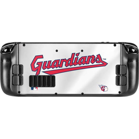 MLB Cleveland Guardians Home Jersey Steam Deck Handheld Gaming Computer Skin