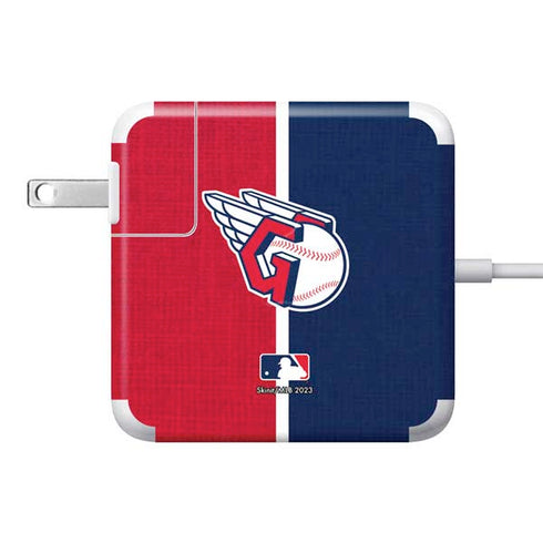 MLB Cleveland Guardians Split 85W Power Adapter (15 and 17 inch MacBook Pro Charger) Skin