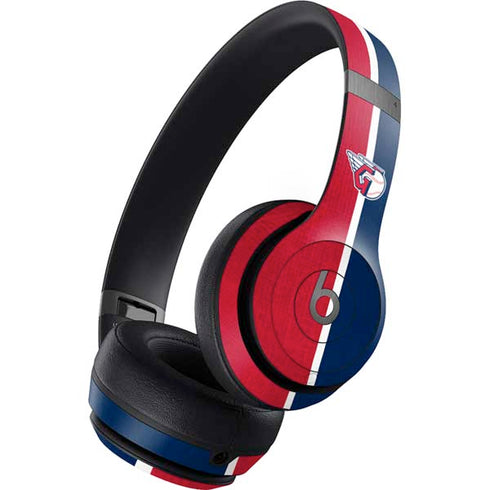 MLB Cleveland Guardians Split Beats Solo 4 Wireless Headphones Skin