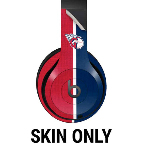 MLB Cleveland Guardians Split Beats Studio Pro Wireless Headphones Skin