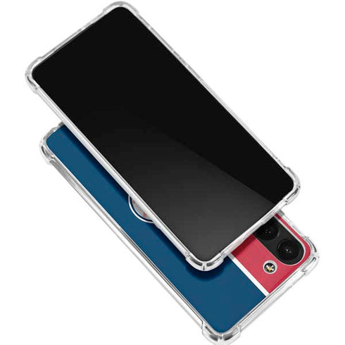 MLB Cleveland Guardians Split Galaxy S24 FE Clear Case