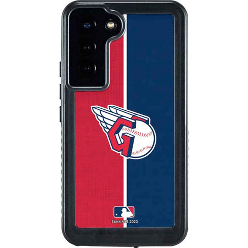 MLB Cleveland Guardians Split Galaxy S24 Plus Waterproof Case