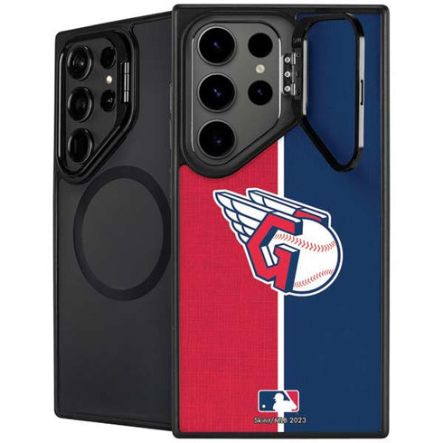 MLB Cleveland Guardians Split Galaxy S24 Ultra Kickstand Case