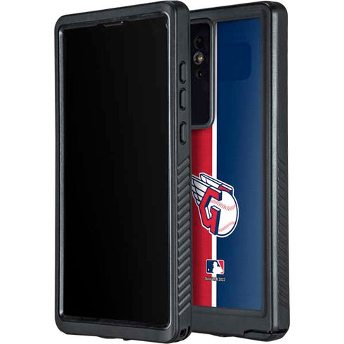 MLB Cleveland Guardians Split Galaxy S24 Ultra Waterproof Case
