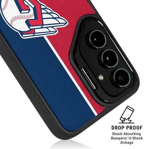 MLB Cleveland Guardians Split Galaxy S25 FE Kickstand Case