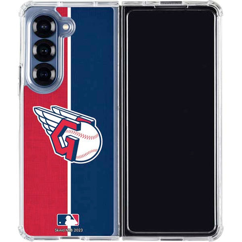 MLB Cleveland Guardians Split Galaxy Z Fold7 Clear Case