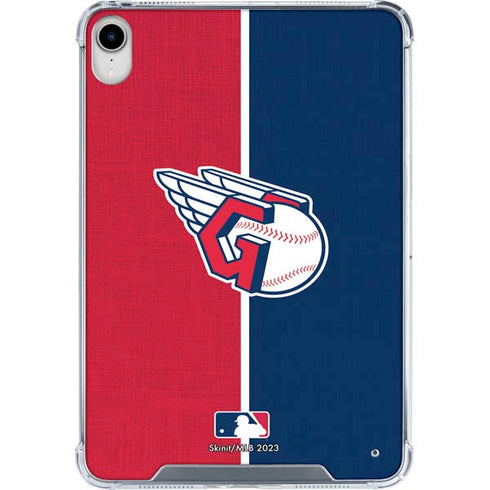 MLB Cleveland Guardians Split iPad 11th Gen (2025) Clear Case